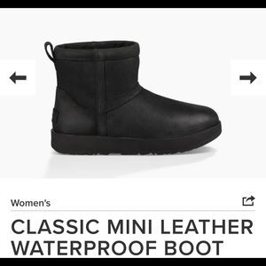 classic mini leather waterproof boot